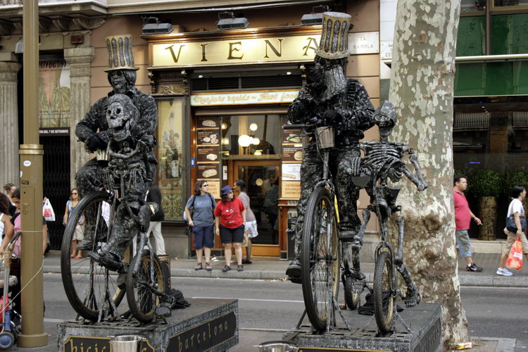 ����. ���������� ������������ ����� � ������� �������� �� ���������. La Rambla 